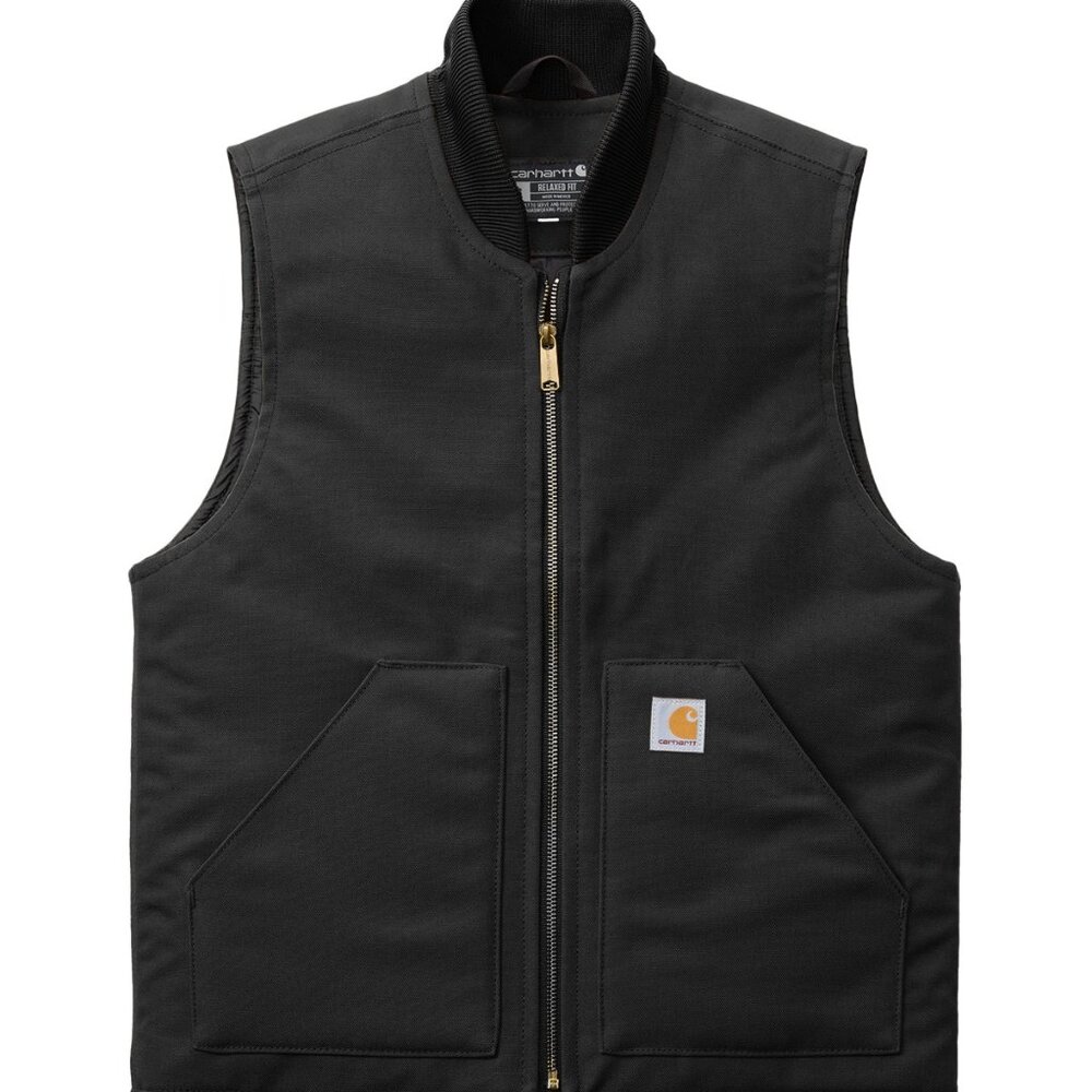 (NWT) Carhartt Mens Duck Insulated Vest Black